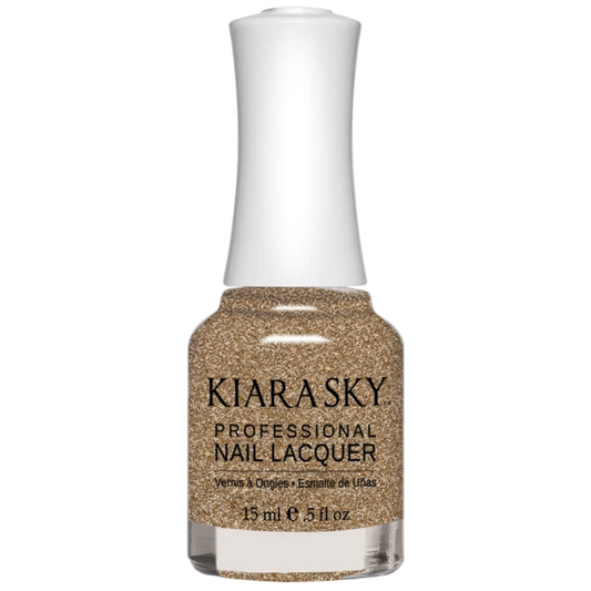 Kiara Sky Nail Lacquer - Dripping In Gold - KSN5017