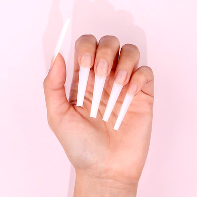 Kiara Sky C-curve Refill Nail Tips Bag (50pcs) - Coffin XXL Natural