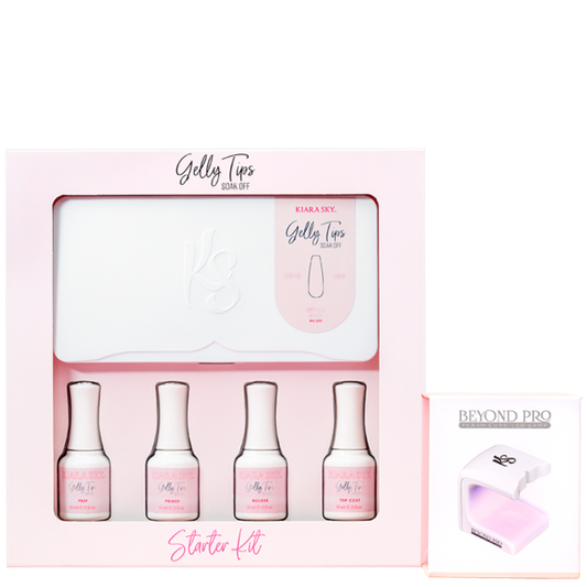 Kiara Sky Gelly Tips Starter Kit - Stiletto Medium