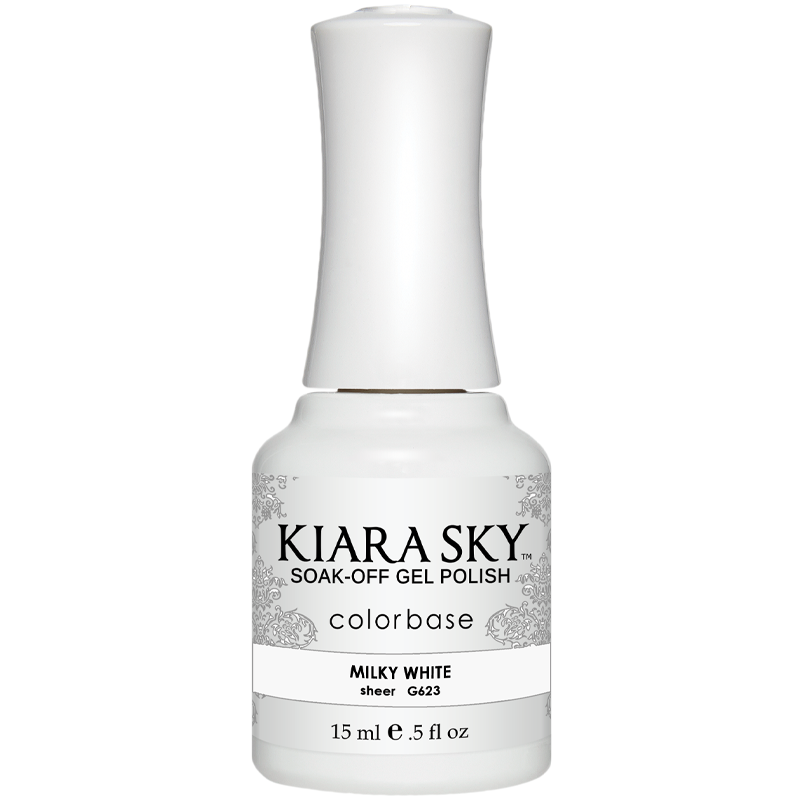 Kiara Sky Gel Polish - Milky White - KSG623