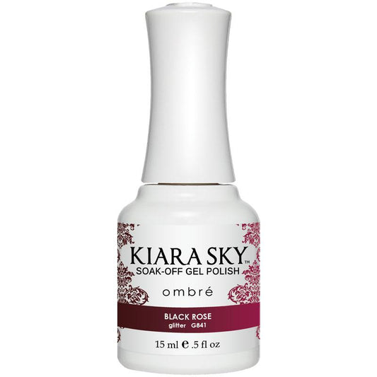 Kiara Sky Ombre Gel Polish - Black Rose - KSG841