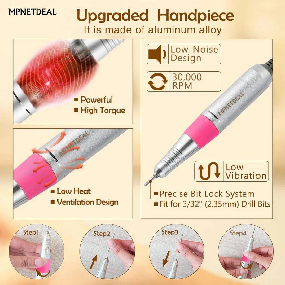 Nail Drill/ SILVER STAR / EQUIPMENT ELECTRIC NAIL DRILL MACHINE (DM-208)