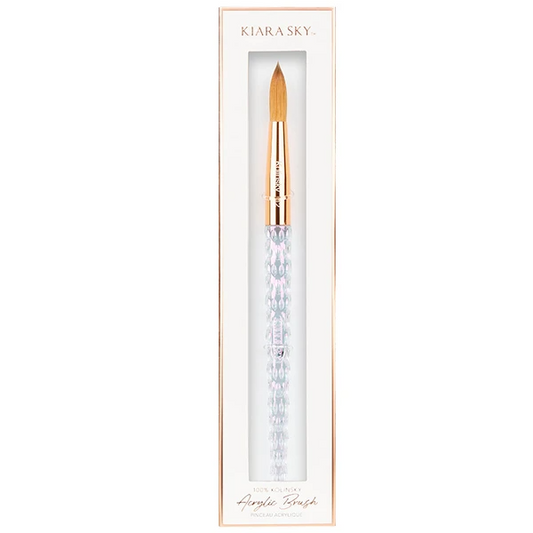 Kiara Sky 100% Kolinsky Acrylic Brush (Classic Color) - Size 12