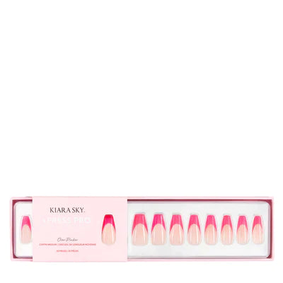 KIARA SKY XPRESS PRO ACRYLIC PRESS ON NAILS - OVER PINKER - XPCM01