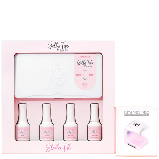Kiara Sky Gelly Tips Starter Kit - Square Short