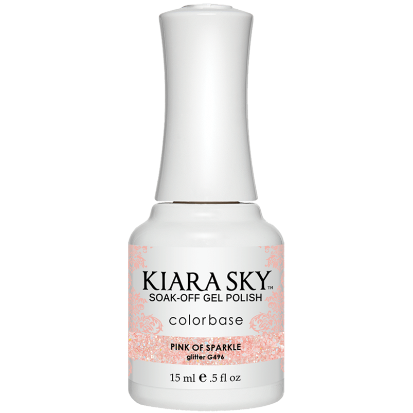 Kiara Sky Gel Polish - Pinking Of Sparkle - KSG496